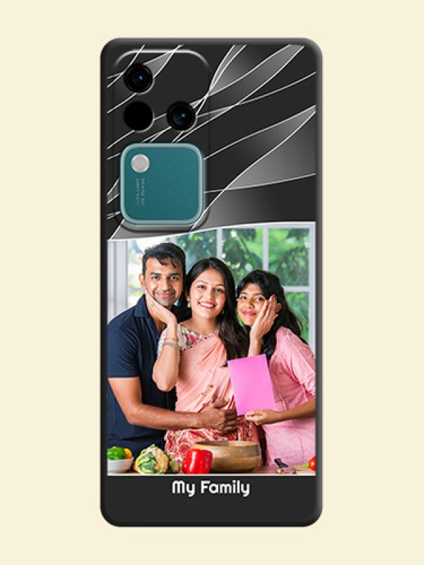Mixed Wave Lines - Photo on Space Black Soft Matte Mobile Cover - Vivo V30 Pro 5G