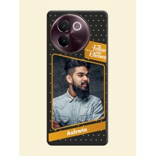 Follow Your Dreams with White Dots On Space Black Custom Soft Matte Mobile Back Cover - Vivo V30e 5G