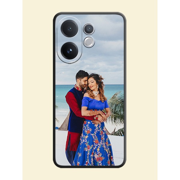 Full Single Pic Upload On Space Black Custom Soft Matte Mobile Back Cover - Vivo V60 5G Full Single Pic Upload On Space Black Custom Soft Matte Mobile Back Cover - Vivo V60 5G