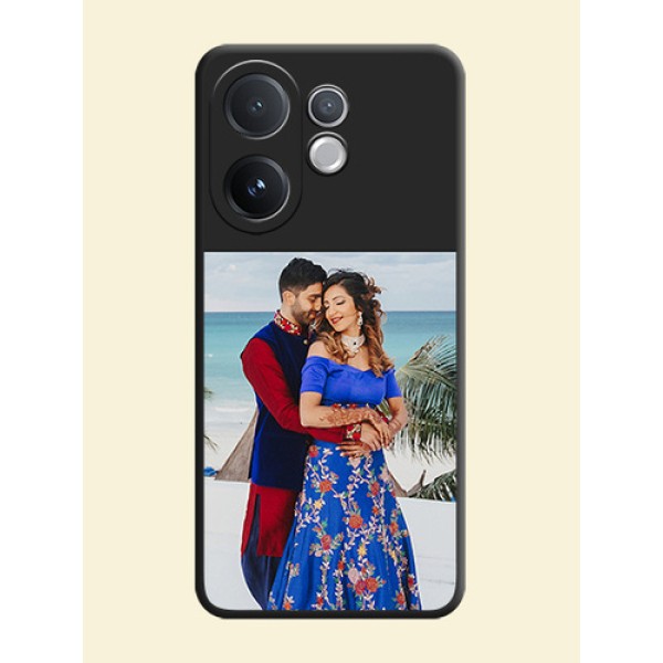 Image Upload With Space Black Color On Custom Soft Matte Mobile Back Cover - Vivo V60 5G Image Upload With Space Black Color On Custom Soft Matte Mobile Back Cover - Vivo V60 5G