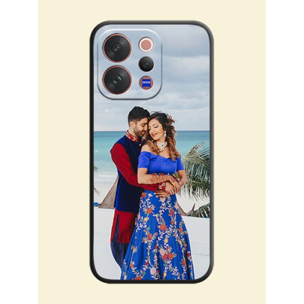 Full Single Pic Upload On Space Black Custom Soft Matte Mobile Back Cover - Vivo V70 Elite 5G Full Single Pic Upload On Space Black Custom Soft Matte Mobile Back Cover - Vivo V70 Elite 5G