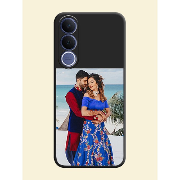 Image Upload With Space Black Color On Custom Soft Matte Mobile Back Cover - Vivo V70 Fe 5G Image Upload With Space Black Color On Custom Soft Matte Mobile Back Cover - Vivo V70 Fe 5G