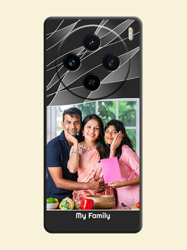 Mixed Wave Lines - Photo on Space Black Soft Matte Mobile Cover - Vivo X100 5G