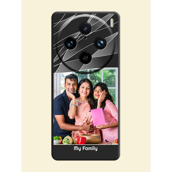 Mixed Wave Lines - Photo on Space Black Soft Matte Mobile Cover - Vivo X100 Pro 5G Mixed Wave Lines - Photo on Space Black Soft Matte Mobile Cover - Vivo X100 Pro 5G