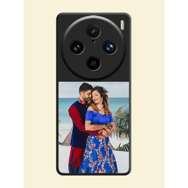 Image Upload With Space Black Color On Custom Soft Matte Mobile Back Cover - Vivo X100 Pro 5G Image Upload With Space Black Color On Custom Soft Matte Mobile Back Cover - Vivo X100 Pro 5G