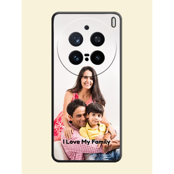 Full Single Pic Upload With Text On Space Black Custom Soft Matte Mobile Back Cover - Vivo X200 Pro 5G Full Single Pic Upload With Text On Space Black Custom Soft Matte Mobile Back Cover - Vivo X200 Pro 5G