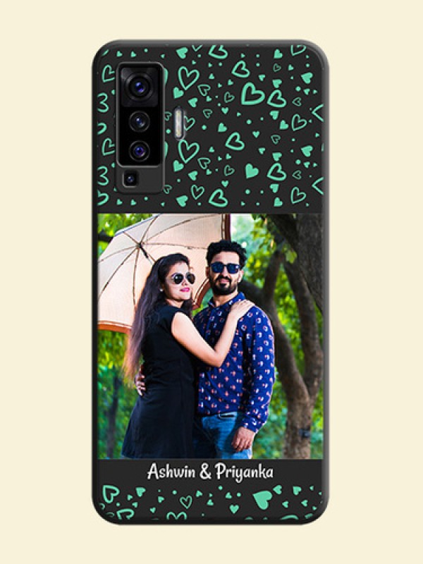 Sea Green Indefinite Love Pattern - Photo on Space Black Soft Matte Mobile Cover - Vivo X50 