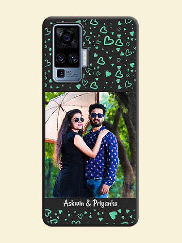 Sea Green Indefinite Love Pattern - Photo on Space Black Soft Matte Mobile Cover - Vivo X50 Pro 5G