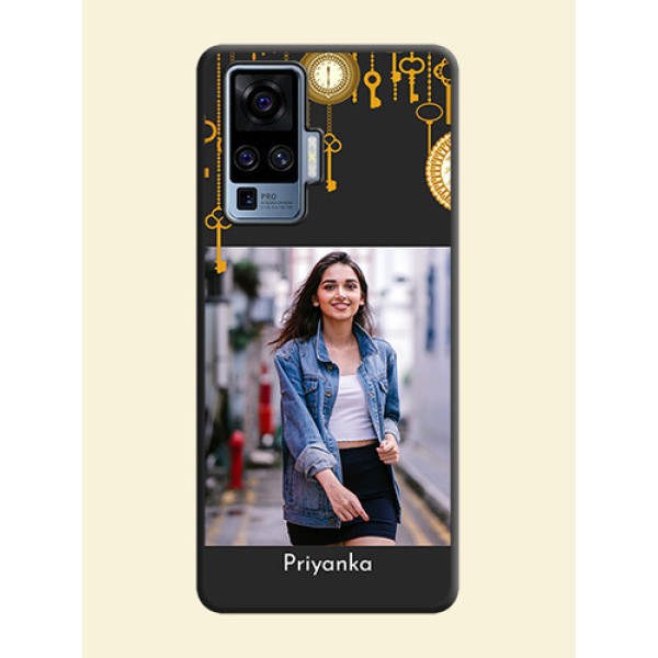 Decorative Design with Text on Space Black Custom Soft Matte Back Cover - Vivo X50 Pro 5G Decorative Design with Text on Space Black Custom Soft Matte Back Cover - Vivo X50 Pro 5G