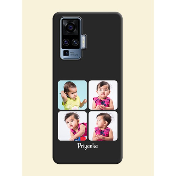 Floral Art with 6 Image Holder - Photo on Space Black Soft Matte Mobile Case - Vivo X50 Pro 5G Floral Art with 6 Image Holder - Photo on Space Black Soft Matte Mobile Case - Vivo X50 Pro 5G