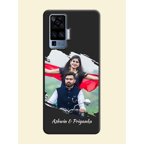 Grunge Brush Strokes - Photo on Space Black Soft Matte Back Cover - Vivo X50 Pro 5G Grunge Brush Strokes - Photo on Space Black Soft Matte Back Cover - Vivo X50 Pro 5G