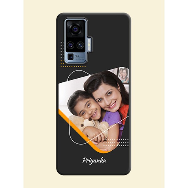 Yellow Triangle - Photo on Space Black Soft Matte Phone Cover - Vivo X50 Pro 5G Yellow Triangle - Photo on Space Black Soft Matte Phone Cover - Vivo X50 Pro 5G