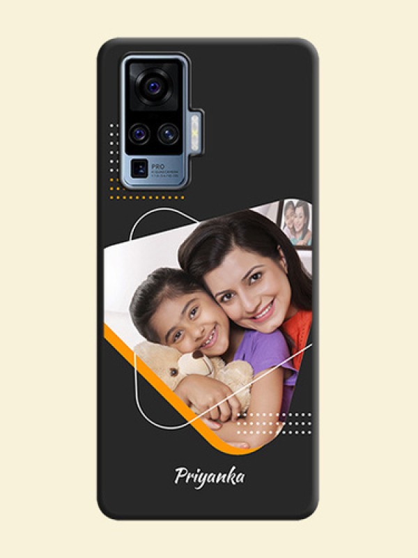 Yellow Triangle - Photo on Space Black Soft Matte Phone Cover - Vivo X50 Pro 5G