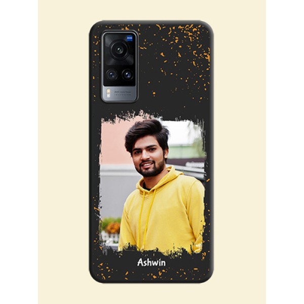 Spray Free Design on Photo on Space Black Soft Matte Phone Cover - Vivo X60 Spray Free Design on Photo on Space Black Soft Matte Phone Cover - Vivo X60