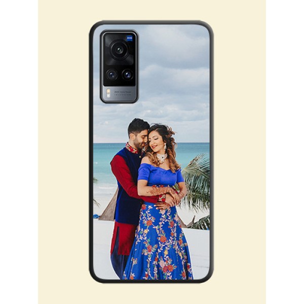Full Single Pic Upload On Space Black Personalized Soft Matte Phone Covers -Vivo X60 5G Full Single Pic Upload On Space Black Personalized Soft Matte Phone Covers -Vivo X60 5G