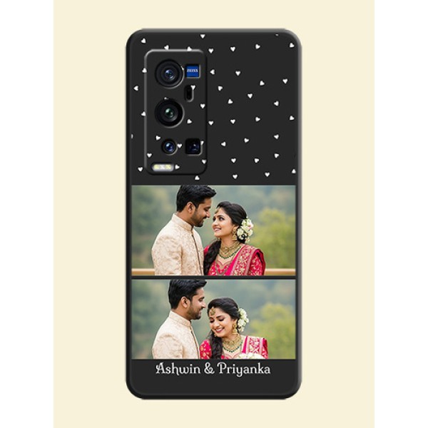 Miniature Love Symbols with Name on Space Black Custom Soft Matte Back Cover - Vivo X60 Pro Plus Miniature Love Symbols with Name on Space Black Custom Soft Matte Back Cover - Vivo X60 Pro Plus