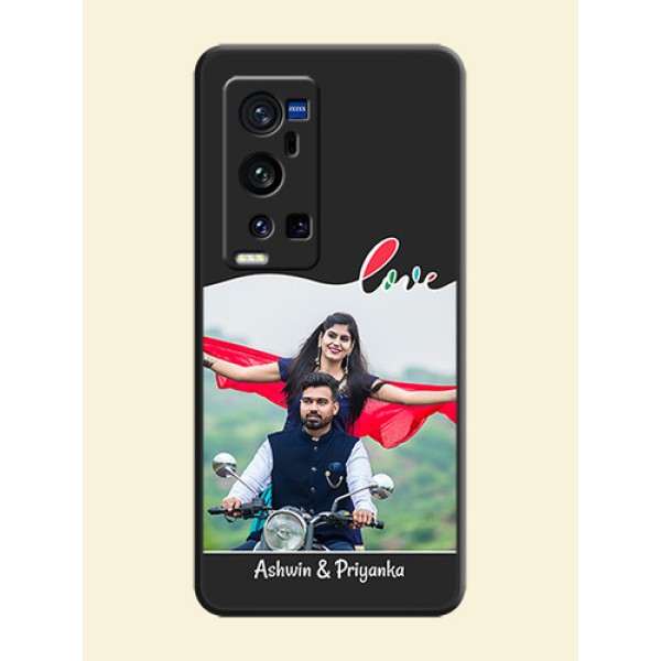 Fall in Love Pattern with Picture on Photo on Space Black Soft Matte Mobile Case - Vivo X60 Pro Plus Fall in Love Pattern with Picture on Photo on Space Black Soft Matte Mobile Case - Vivo X60 Pro Plus
