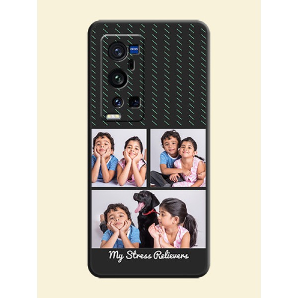 Cross Dotted Pattern with 2 Image Holder on Personalised Space Black Soft Matte Cases - Vivo X60 Pro Plus Cross Dotted Pattern with 2 Image Holder on Personalised Space Black Soft Matte Cases - Vivo X60 Pro Plus