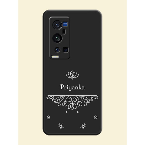Lotus Garden Custom Text On Space Black Personalized Soft Matte Phone Covers -Vivo X60 Pro Plus 5G Lotus Garden Custom Text On Space Black Personalized Soft Matte Phone Covers -Vivo X60 Pro Plus 5G