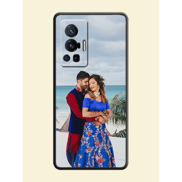 Full Single Pic Upload On Space Black Personalized Soft Matte Phone Covers -Vivo X70 Pro 5G Full Single Pic Upload On Space Black Personalized Soft Matte Phone Covers -Vivo X70 Pro 5G