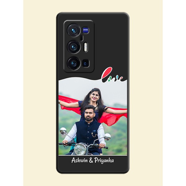 Fall in Love Pattern with Picture on Photo on Space Black Soft Matte Mobile Case - Vivo X70 Pro Plus 5G Fall in Love Pattern with Picture on Photo on Space Black Soft Matte Mobile Case - Vivo X70 Pro Plus 5G