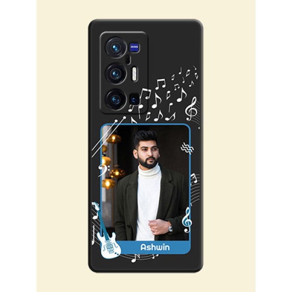Musical Theme Design with Text on Photo on Space Black Soft Matte Mobile Case - Vivo X70 Pro Plus 5G Musical Theme Design with Text on Photo on Space Black Soft Matte Mobile Case - Vivo X70 Pro Plus 5G