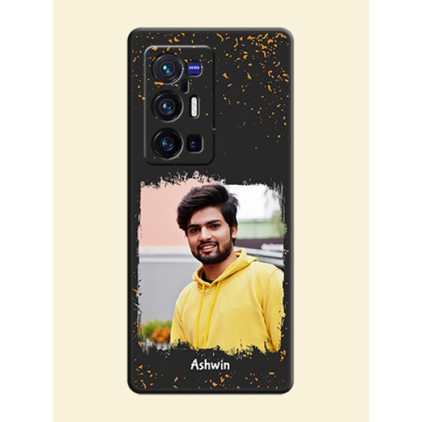 Spray Free Design on Photo on Space Black Soft Matte Phone Cover - Vivo X70 Pro Plus 5G Spray Free Design on Photo on Space Black Soft Matte Phone Cover - Vivo X70 Pro Plus 5G