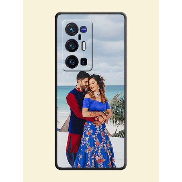 Full Single Pic Upload On Space Black Personalized Soft Matte Phone Covers -Vivo X70 Pro Plus 5G Full Single Pic Upload On Space Black Personalized Soft Matte Phone Covers -Vivo X70 Pro Plus 5G