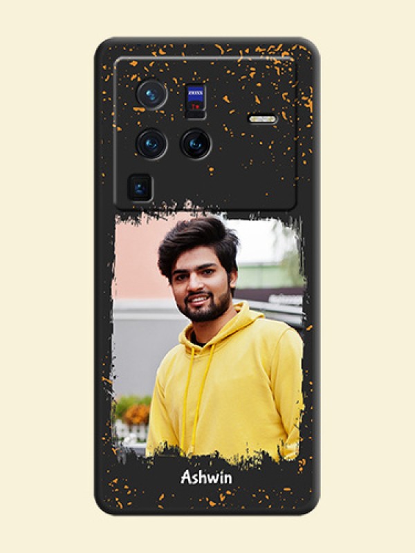 Spray Free Design on Photo on Space Black Soft Matte Phone Cover - Vivo X80 Pro 5G