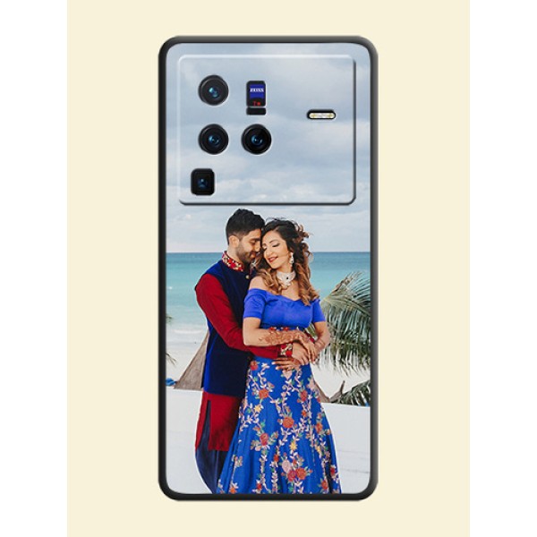 Full Single Pic Upload On Space Black Personalized Soft Matte Phone Covers -Vivo X80 Pro 5G Full Single Pic Upload On Space Black Personalized Soft Matte Phone Covers -Vivo X80 Pro 5G