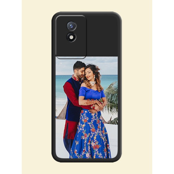 Image Upload With Space Black Color On Custom Soft Matte Mobile Back Cover - Vivo Y02T Image Upload With Space Black Color On Custom Soft Matte Mobile Back Cover - Vivo Y02T