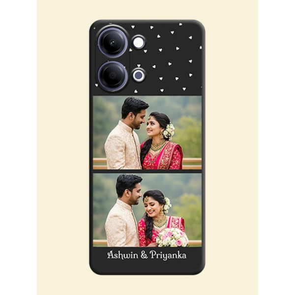 Miniature Love Symbols with Name On Space Black Custom Soft Matte Mobile Back Cover - Vivo Y11 5G Miniature Love Symbols with Name On Space Black Custom Soft Matte Mobile Back Cover - Vivo Y11 5G