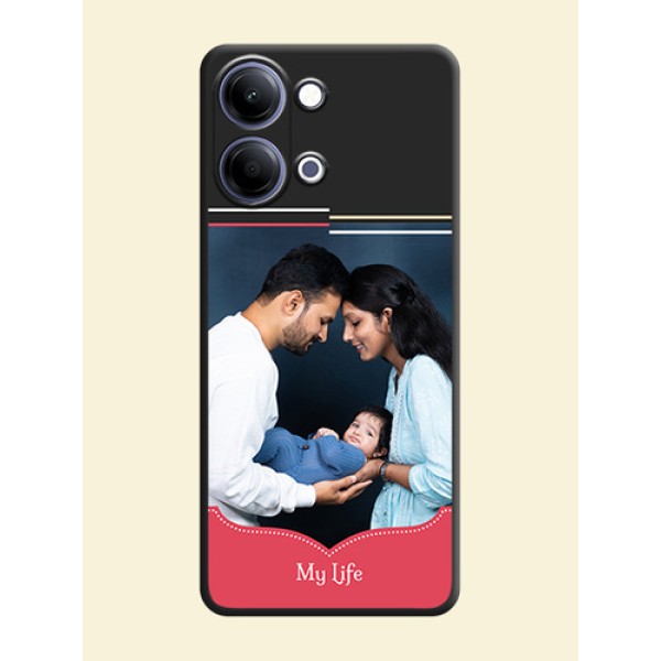 Classic Plain Design with Name On Space Black Custom Soft Matte Mobile Back Cover - Vivo Y11 5G Classic Plain Design with Name On Space Black Custom Soft Matte Mobile Back Cover - Vivo Y11 5G