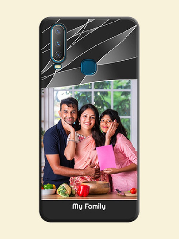 Mixed Wave Lines - Photo on Space Black Soft Matte Mobile Cover - Vivo Y15
