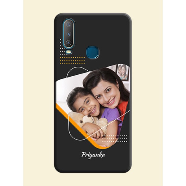 Yellow Triangle - Photo on Space Black Soft Matte Phone Cover - Vivo Y17 Yellow Triangle - Photo on Space Black Soft Matte Phone Cover - Vivo Y17