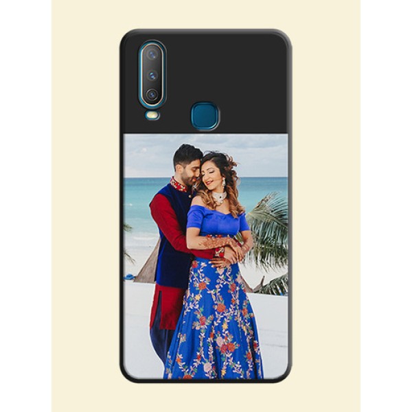 Image Upload With Space Black Color On Custom Soft Matte Mobile Back Cover - Vivo Y17 Image Upload With Space Black Color On Custom Soft Matte Mobile Back Cover - Vivo Y17
