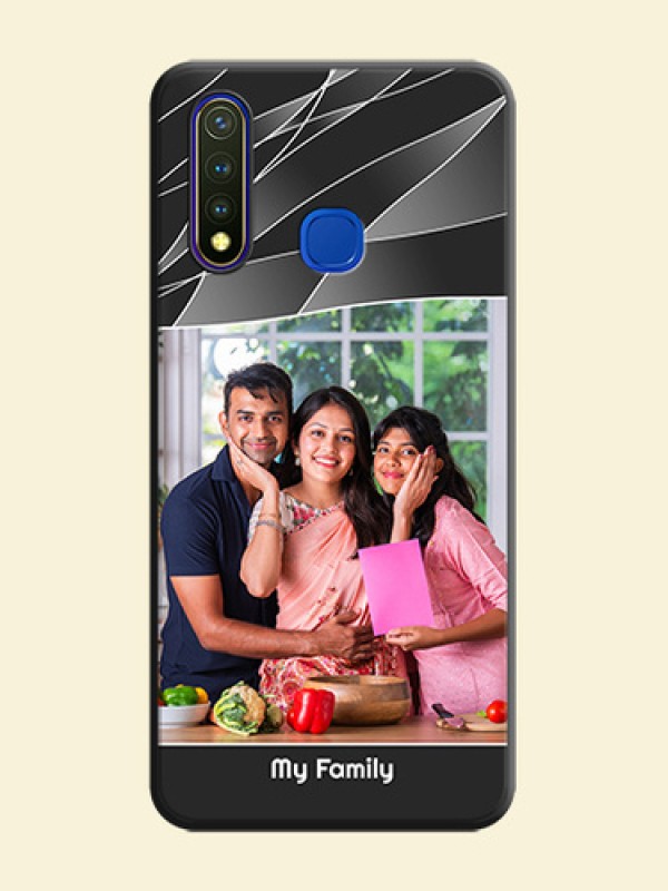 Mixed Wave Lines - Photo on Space Black Soft Matte Mobile Cover - Vivo Y19