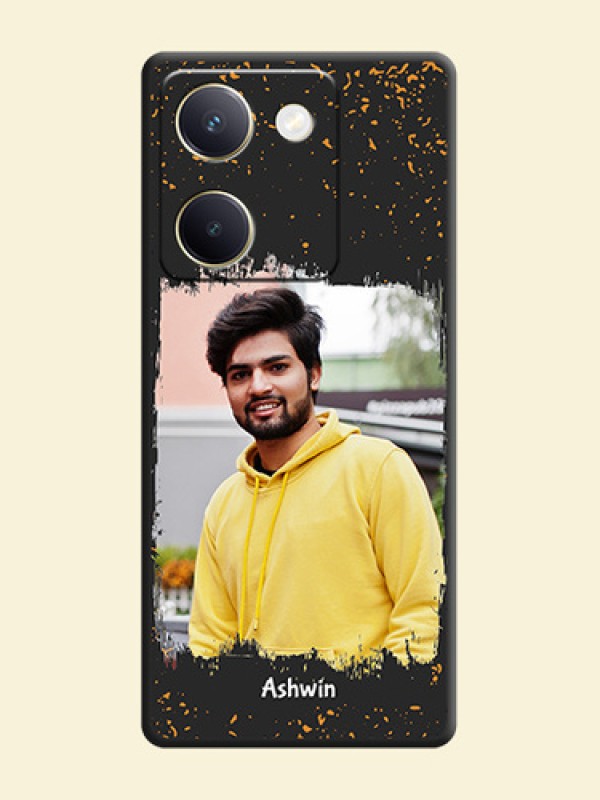 Spray Free Design on Photo On Space Black Custom Soft Matte Mobile Back Cover - Vivo Y200 Pro 5G