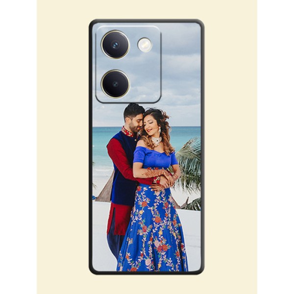 Full Single Pic Upload On Space Black Custom Soft Matte Mobile Back Cover - Vivo Y200 Pro 5G Full Single Pic Upload On Space Black Custom Soft Matte Mobile Back Cover - Vivo Y200 Pro 5G