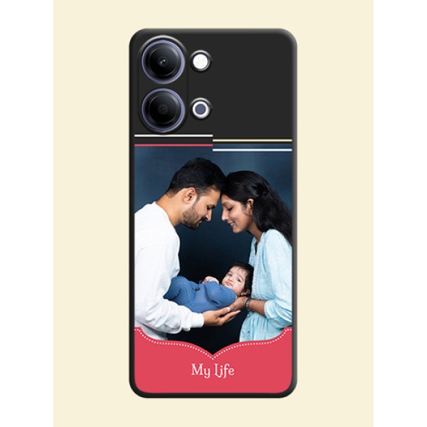 Classic Plain Design with Name On Space Black Custom Soft Matte Mobile Back Cover - Vivo Y21 5G Classic Plain Design with Name On Space Black Custom Soft Matte Mobile Back Cover - Vivo Y21 5G