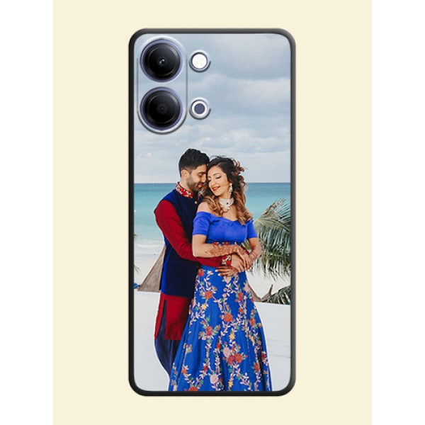 Full Single Pic Upload On Space Black Custom Soft Matte Mobile Back Cover - Vivo Y21 5G Full Single Pic Upload On Space Black Custom Soft Matte Mobile Back Cover - Vivo Y21 5G