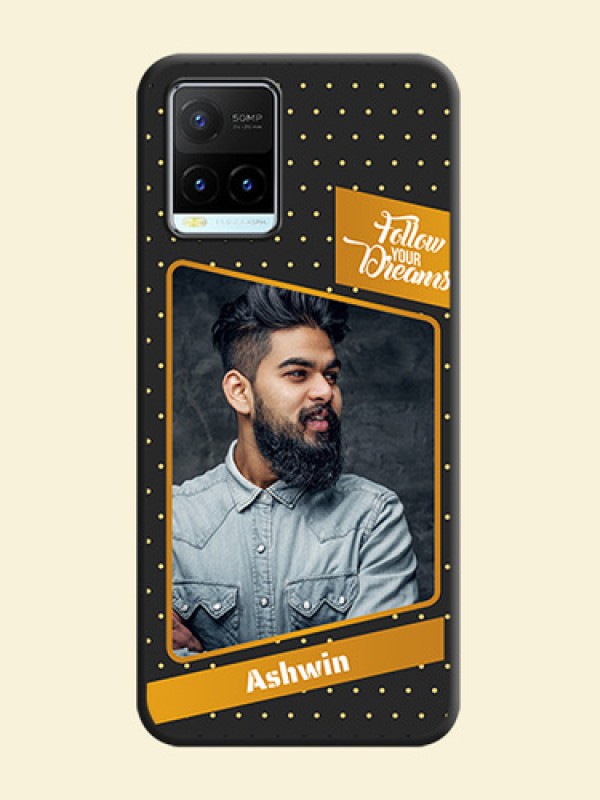 Follow Your Dreams with White Dots on Space Black Custom Soft Matte Phone Cases - Vivo Y21T