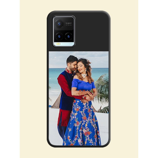 Image Upload With Space Black Color On Custom Soft Matte Mobile Back Cover - Vivo Y21T Image Upload With Space Black Color On Custom Soft Matte Mobile Back Cover - Vivo Y21T