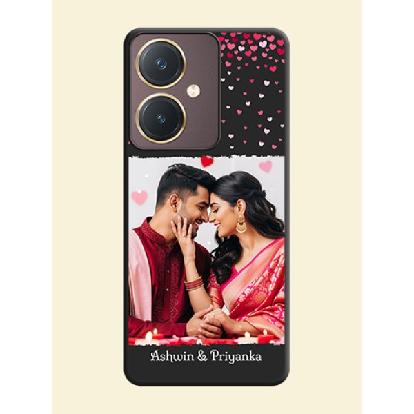 Fall in Love with Your Partner - Photo on Space Black Soft Matte Phone Cover - Vivo Y27 Fall in Love with Your Partner - Photo on Space Black Soft Matte Phone Cover - Vivo Y27