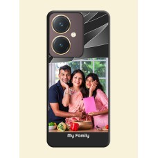 Mixed Wave Lines - Photo on Space Black Soft Matte Mobile Cover - Vivo Y27