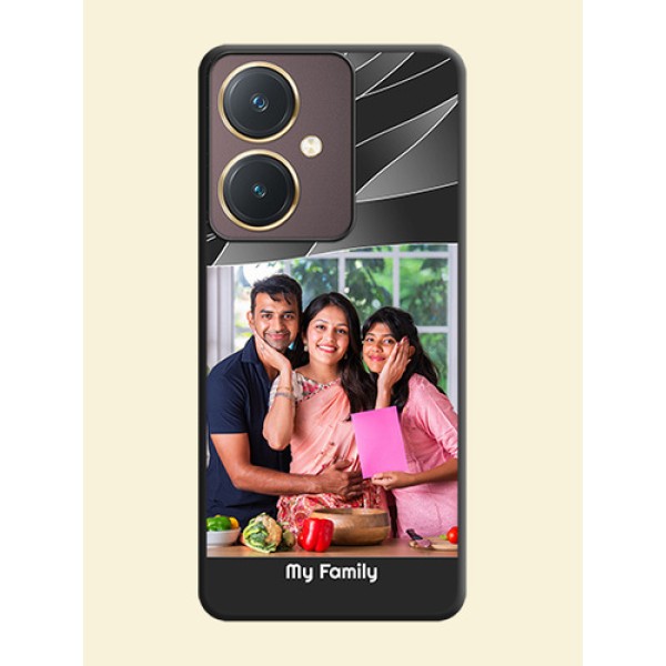 Mixed Wave Lines - Photo on Space Black Soft Matte Mobile Cover - Vivo Y27 Mixed Wave Lines - Photo on Space Black Soft Matte Mobile Cover - Vivo Y27
