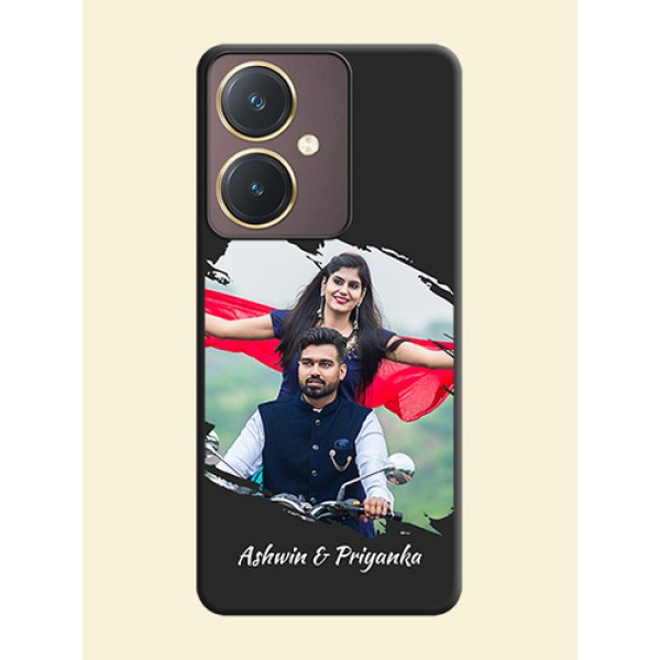 Grunge Brush Strokes - Photo on Space Black Soft Matte Back Cover - Vivo Y27 Grunge Brush Strokes - Photo on Space Black Soft Matte Back Cover - Vivo Y27