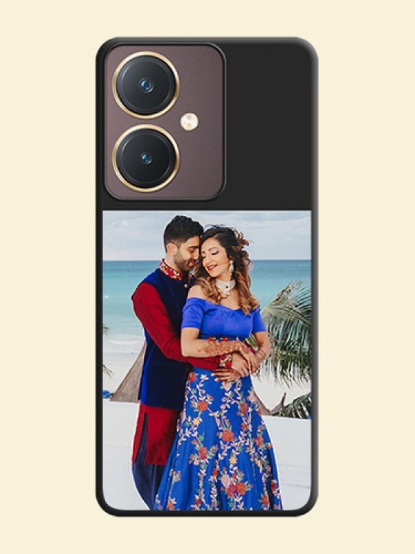 Image Upload With Space Black Color On Custom Soft Matte Mobile Back Cover - Vivo Y27