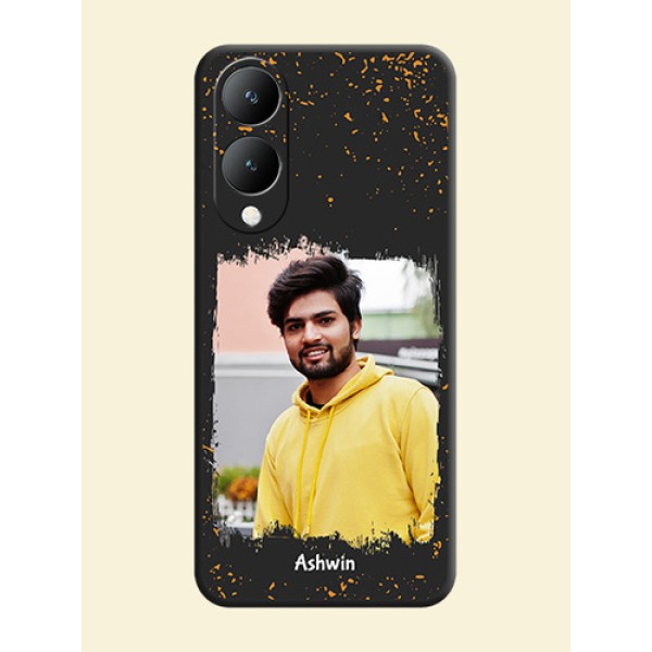 Spray Free Design - Photo on Space Black Soft Matte Phone Cover -Vivo Y28 5G Spray Free Design - Photo on Space Black Soft Matte Phone Cover -Vivo Y28 5G