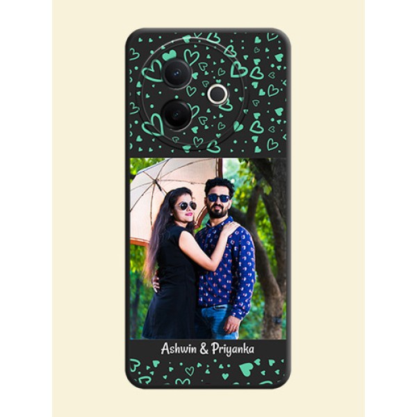 Sea Green Indefinite Love Pattern on Photo On Space Black Custom Soft Matte Mobile Back Cover - Vivo Y39 5G Sea Green Indefinite Love Pattern on Photo On Space Black Custom Soft Matte Mobile Back Cover - Vivo Y39 5G
